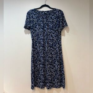 Tommy Hilfiger Blue and White Patterned Dress